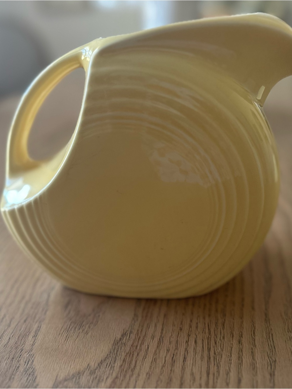 Fiestaware Yellow Disk Pitcher